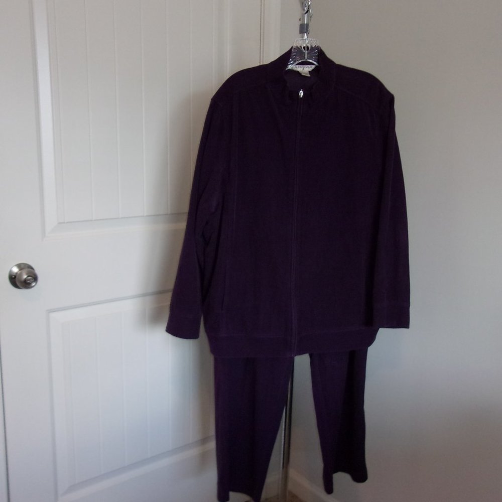 Allison Daley Purple Corduroy Pants Set